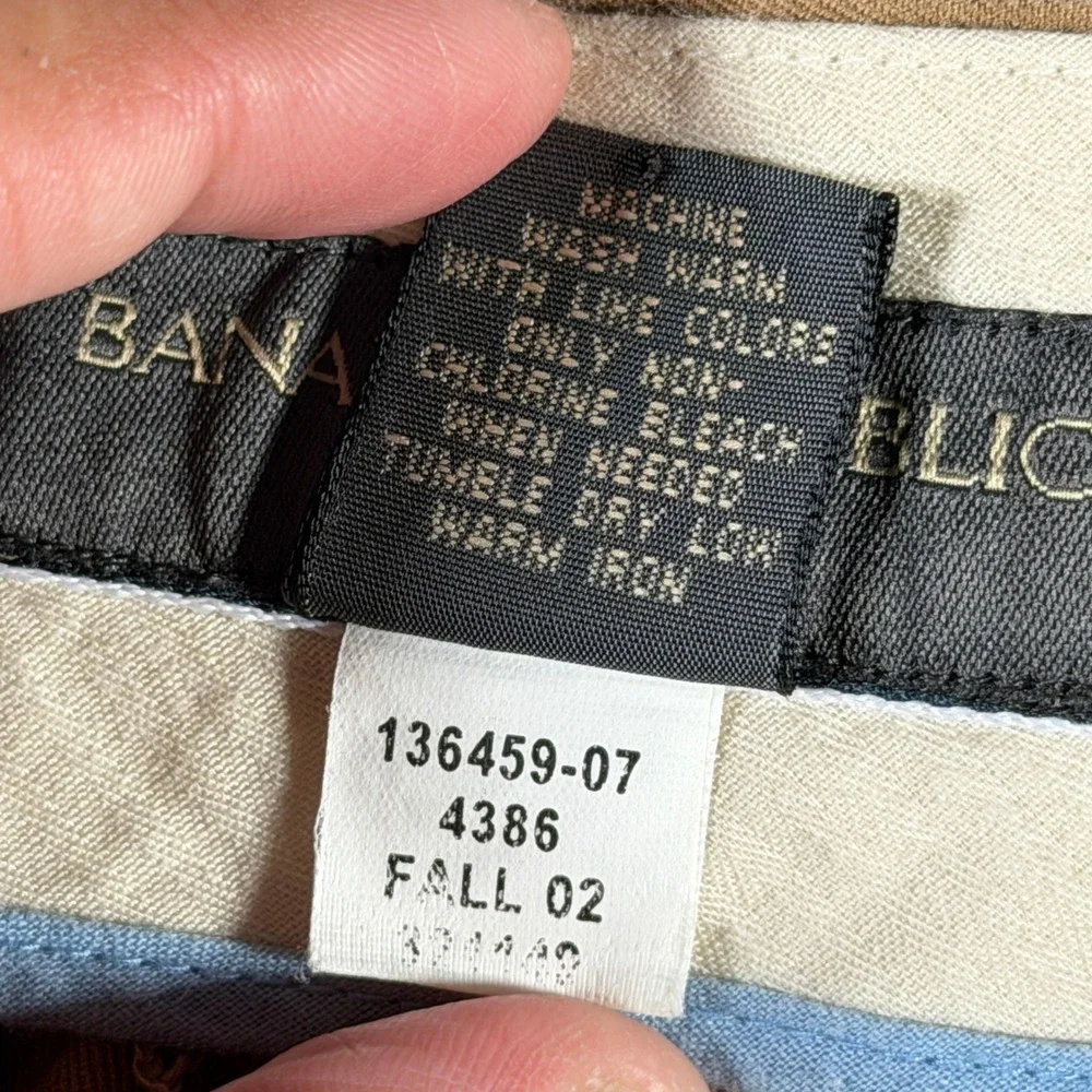 Banana Republic Smithfield Mens Tan Pleated Cotton Chino Pants 30x30 136459-07